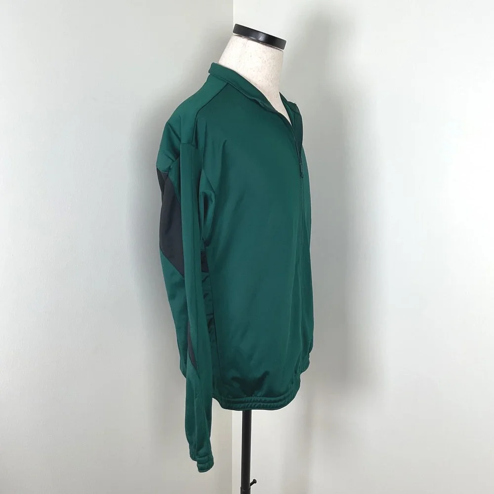 Reebok RI Vector Knit Track‎ Jacket Mens Medium Collegiate Green Full Zip